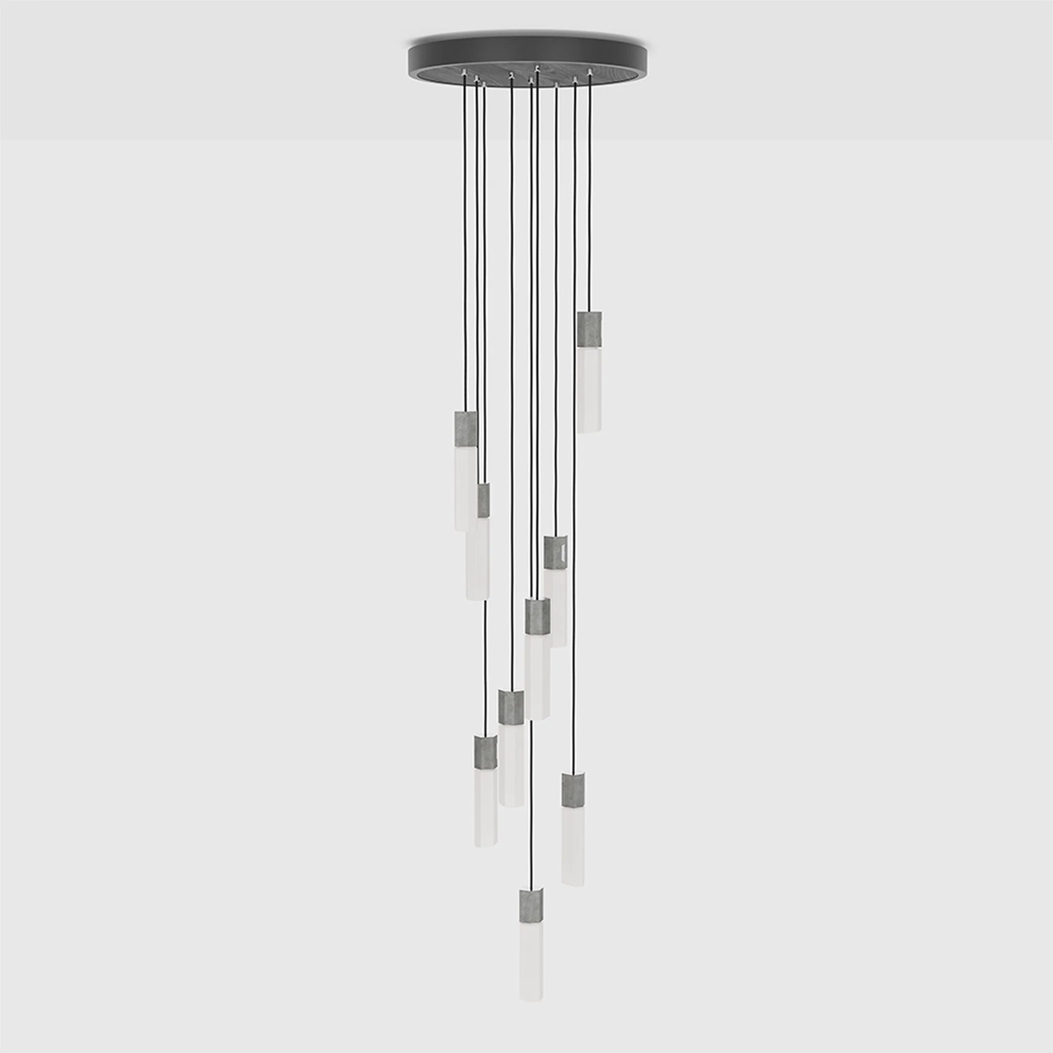Basalt Nine Pendant in Stainless Steel - Image 5