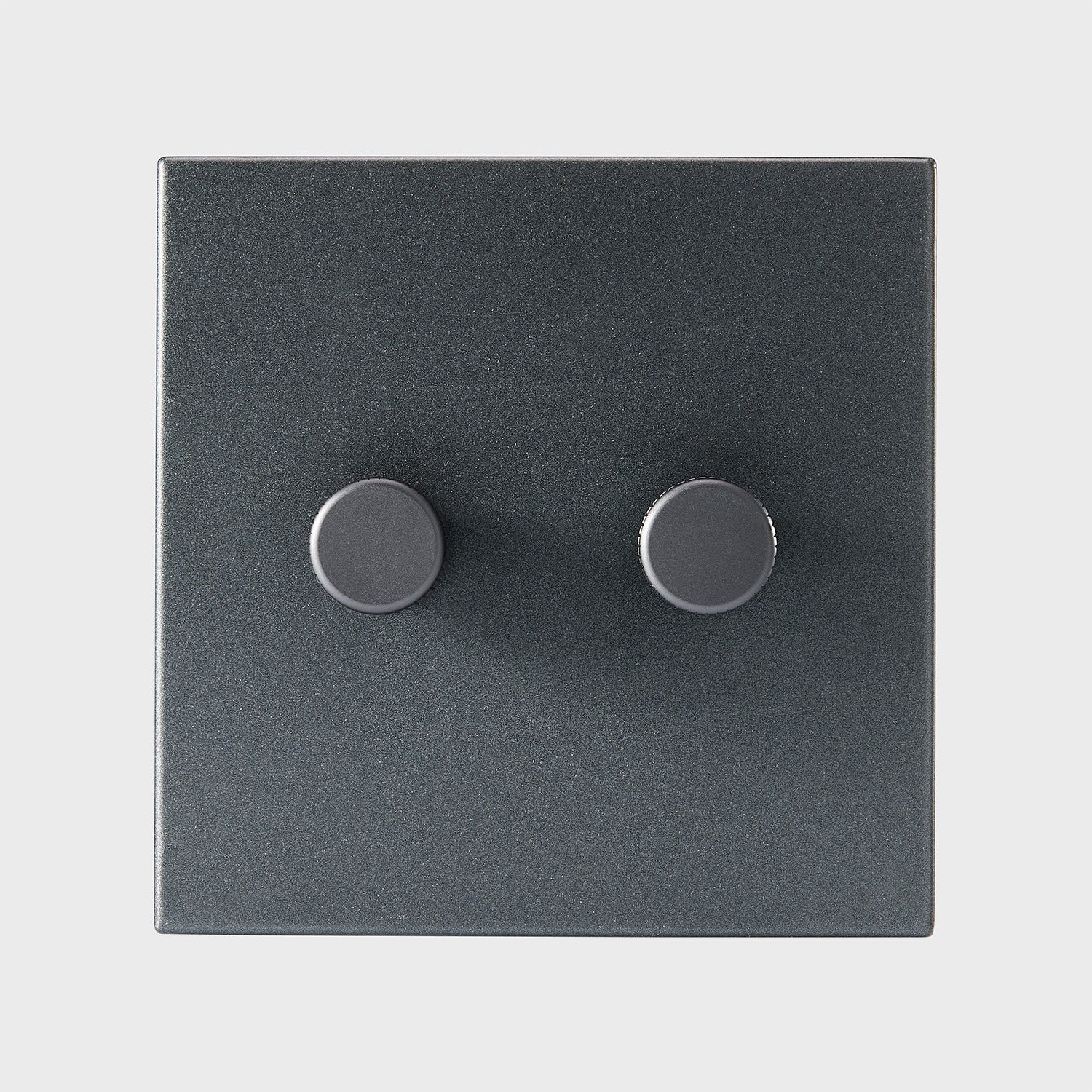 Double Rotary Wall Dimmer in Graphite - Image 3