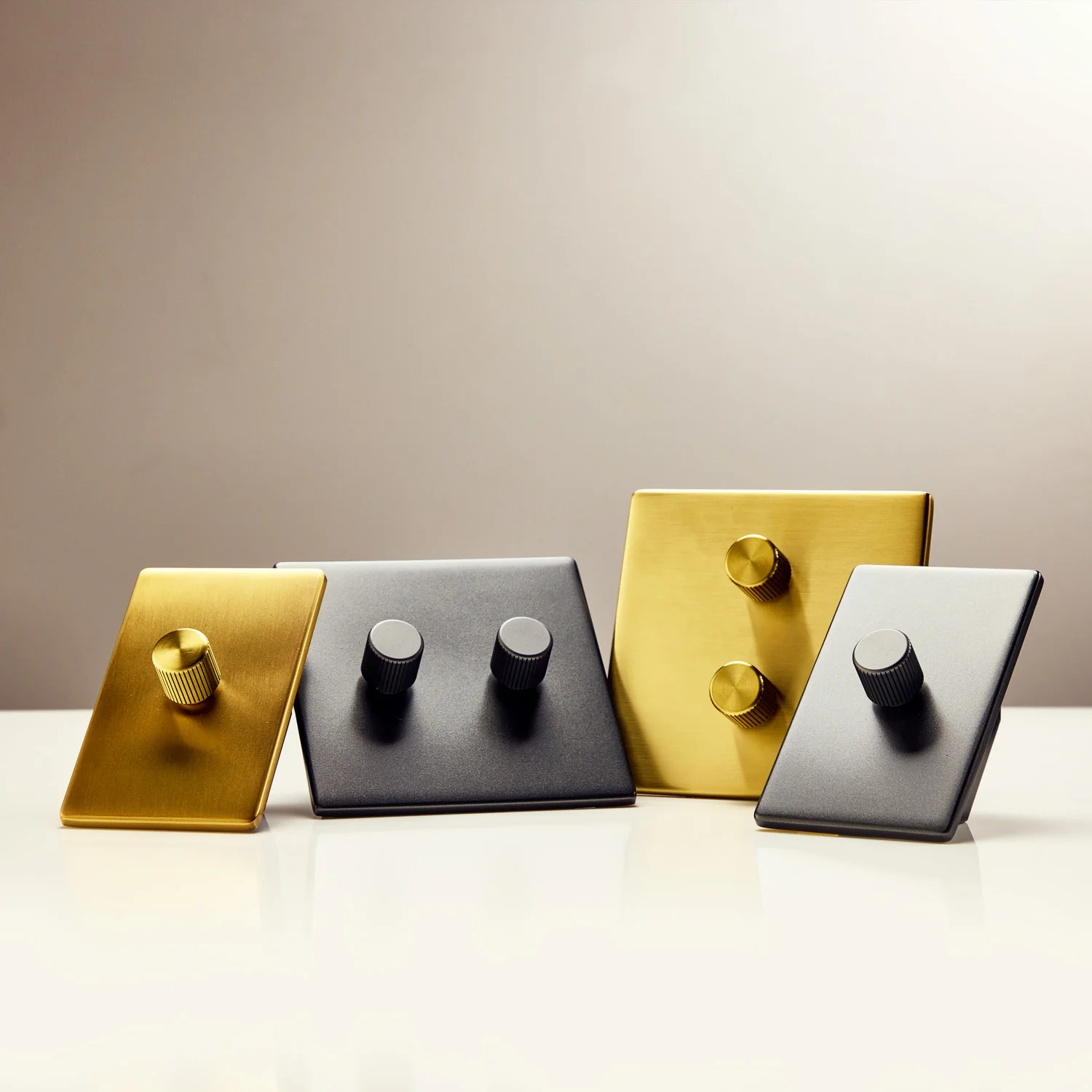 Double Rotary Wall Dimmer in Graphite - Image 4