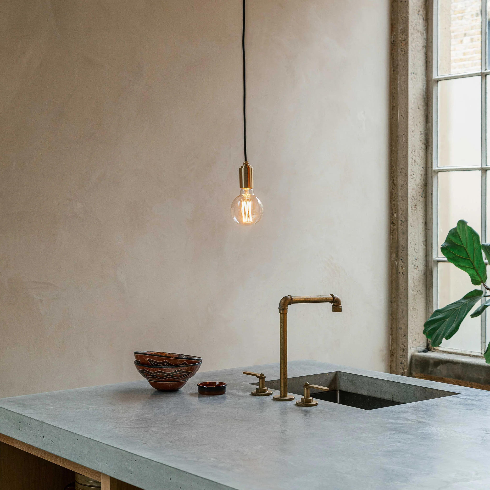 Elva Pendant Light Tinted in Walnut - Image 3