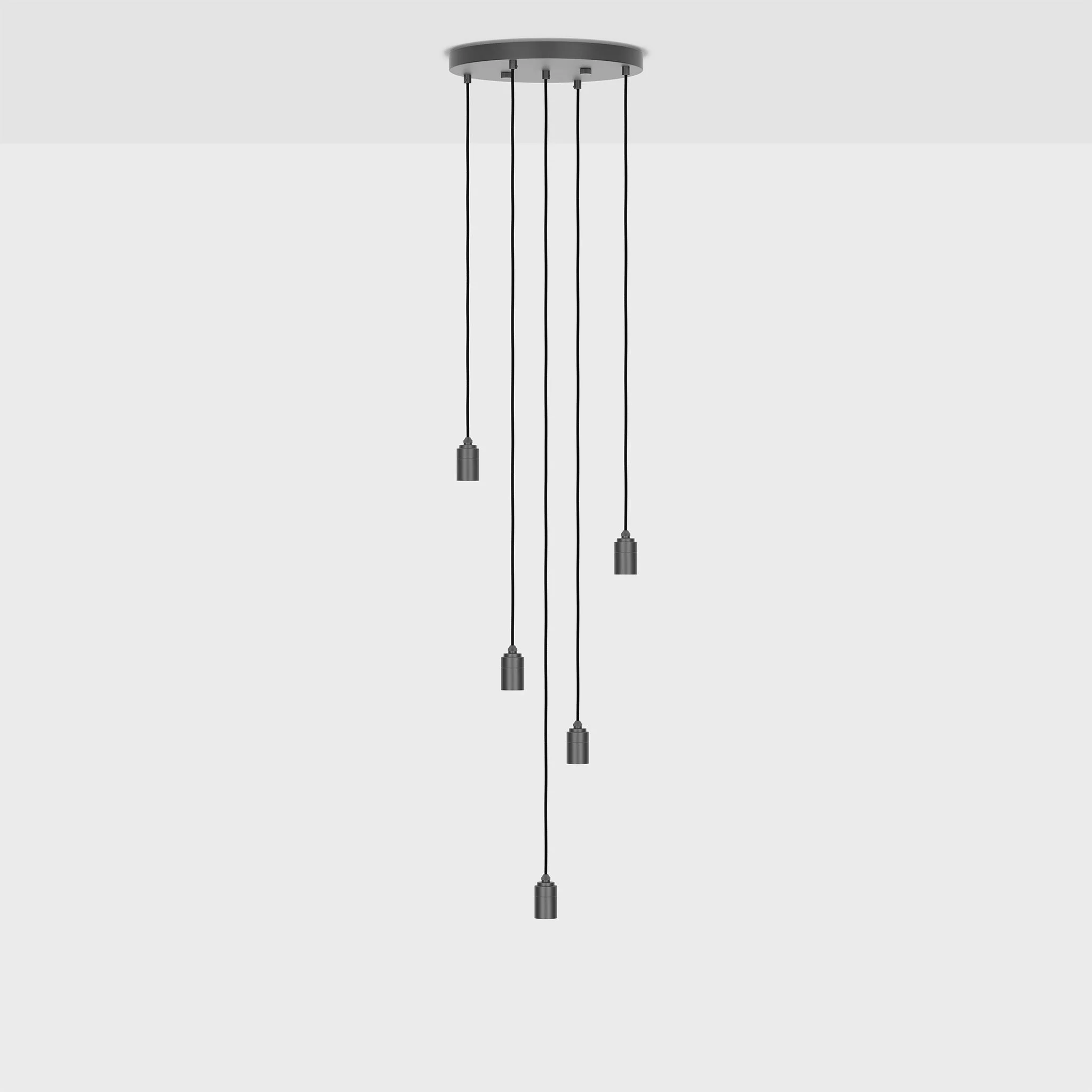 Five Pendant in Graphite + Oval II - Image 3