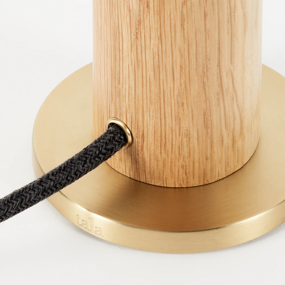 Knuckle Table Lamp in Oak - Image 6