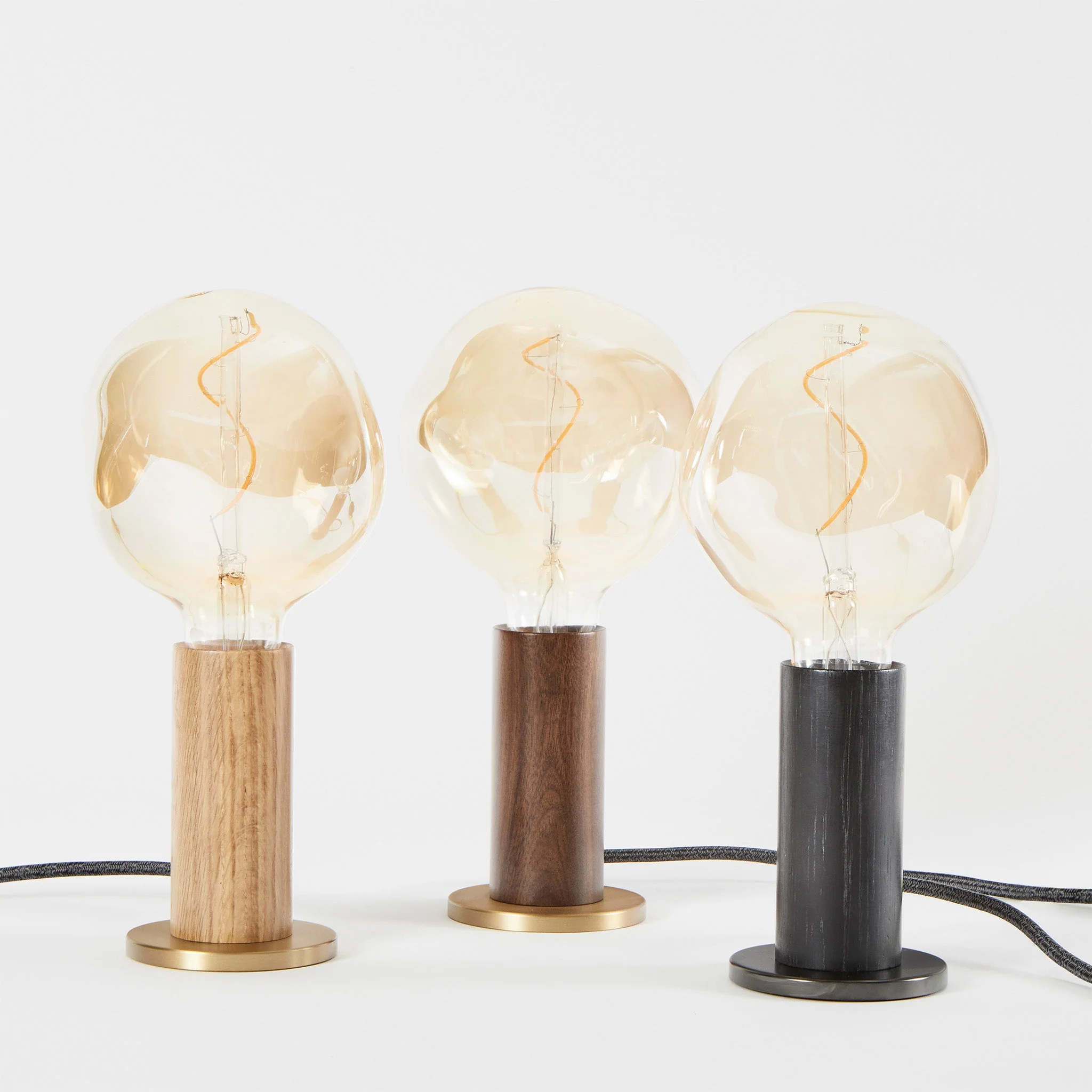 Knuckle Table Lamp in Oak - Image 9