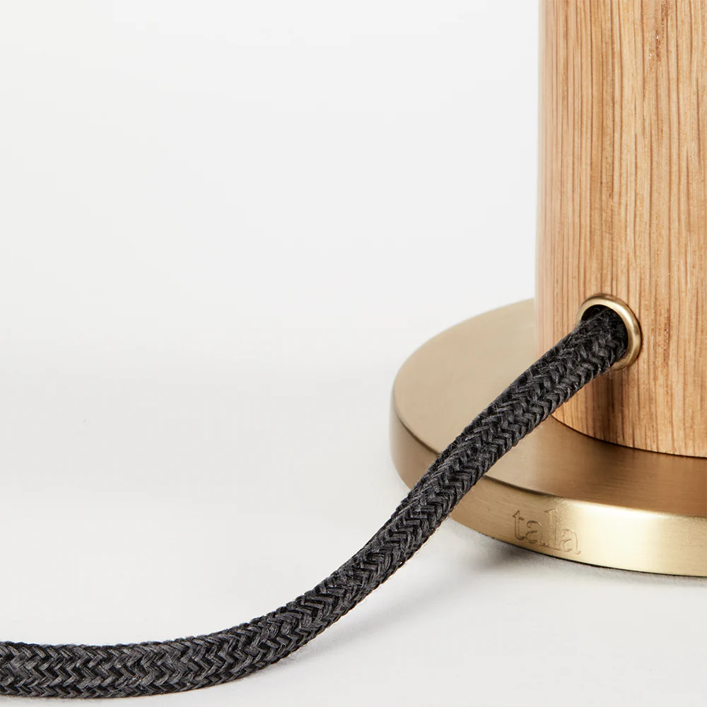 Knuckle Table Lamp in Oak + Sphere IV - Image 7