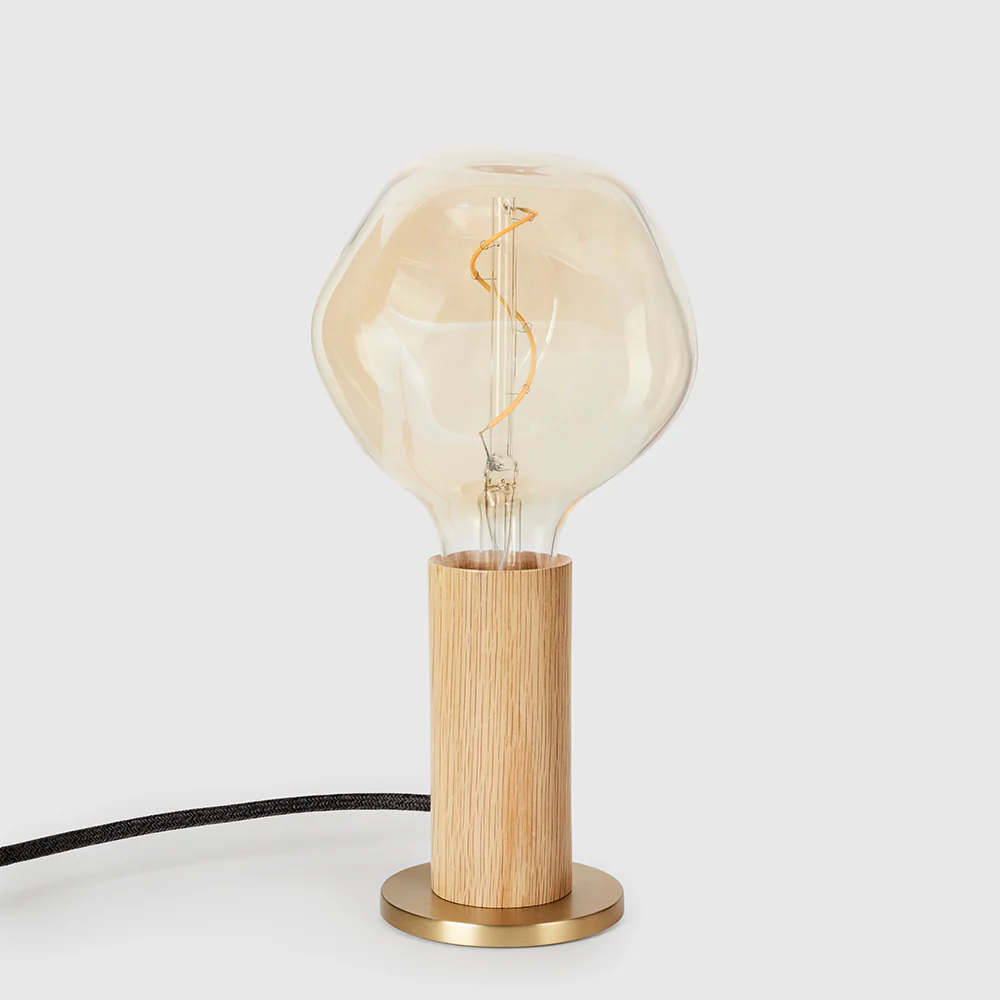 Knuckle Table Lamp in Oak + Voronoi I - Image 10