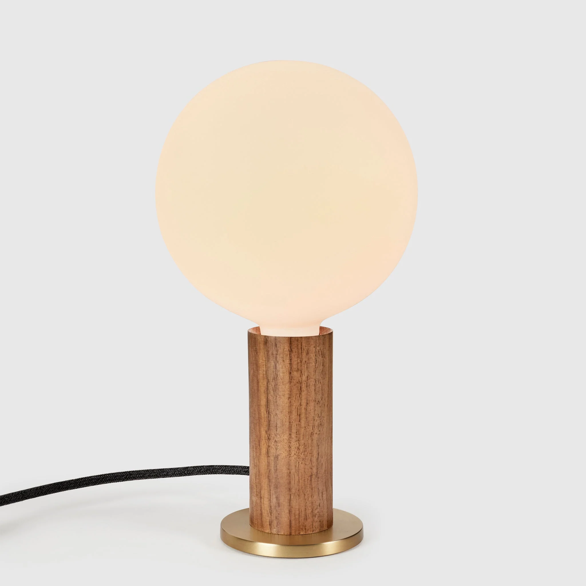 Knuckle Table Lamp in Walnut + Sphere IV - Image 6