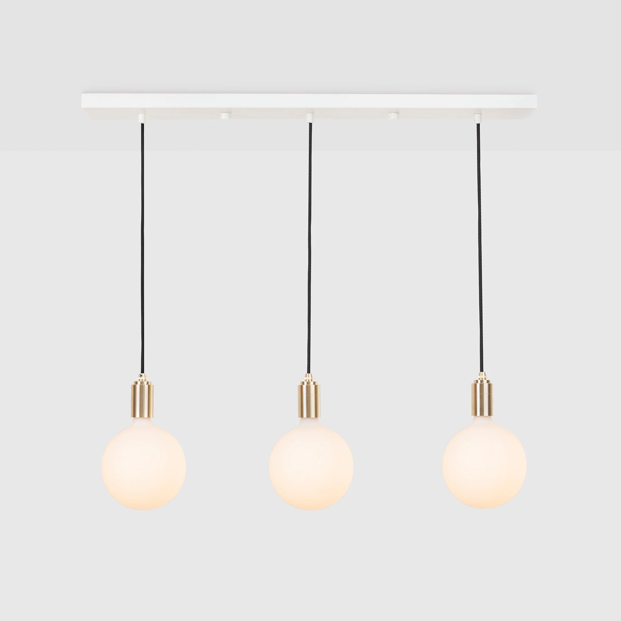 Linear Triple Pendant in Brass - Image 7