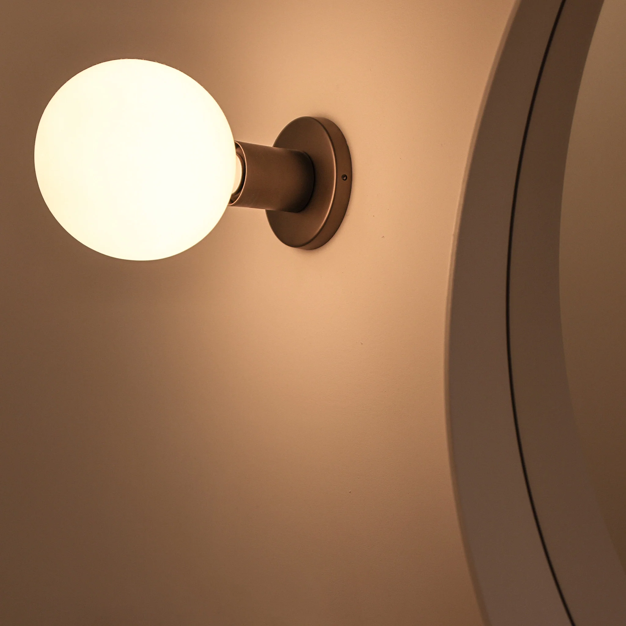 Lochan Wall Light in Graphite + Sphere III - Image 6