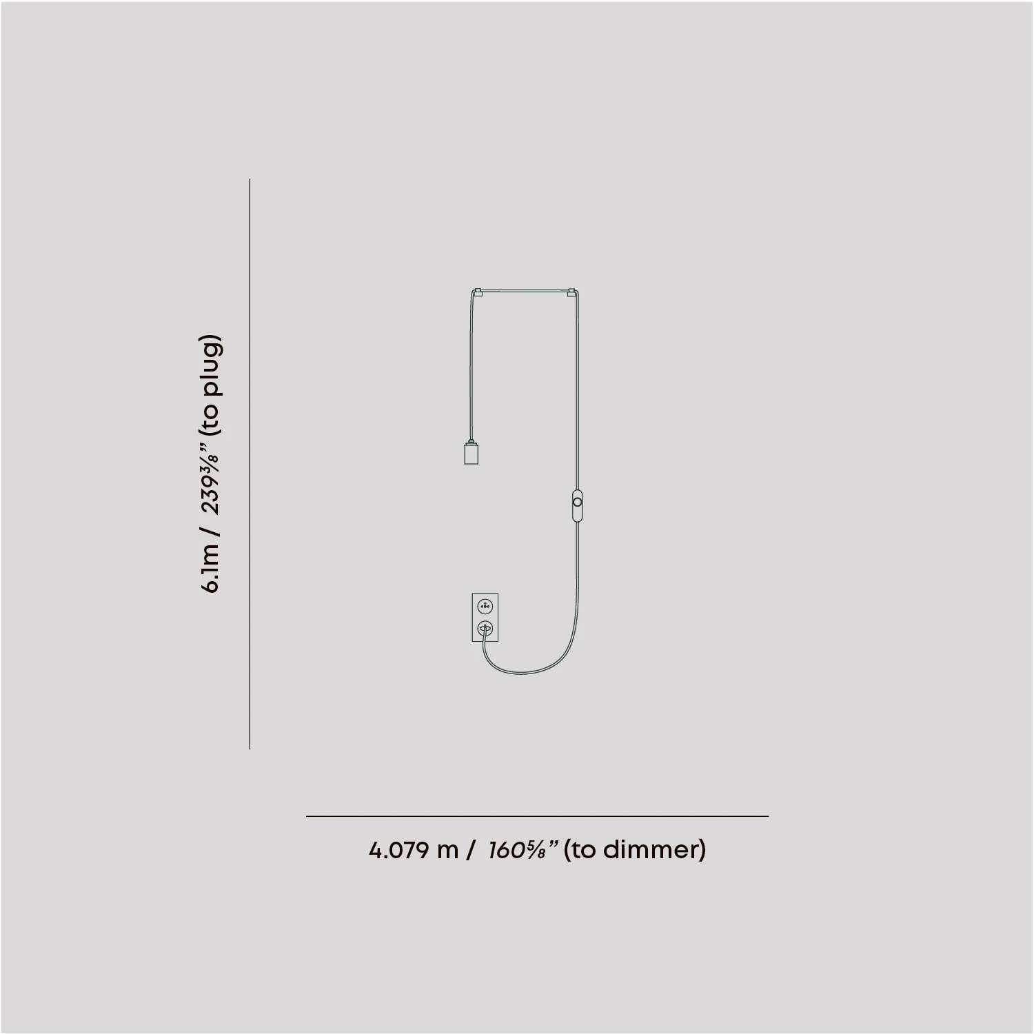 Oval II Plug-In Pendant in Brass - Image 6