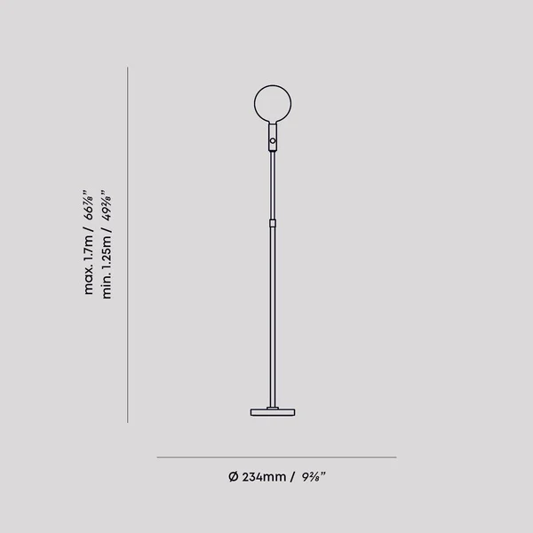 Poise Adjustable Floor Lamp in Graphite - Image 10