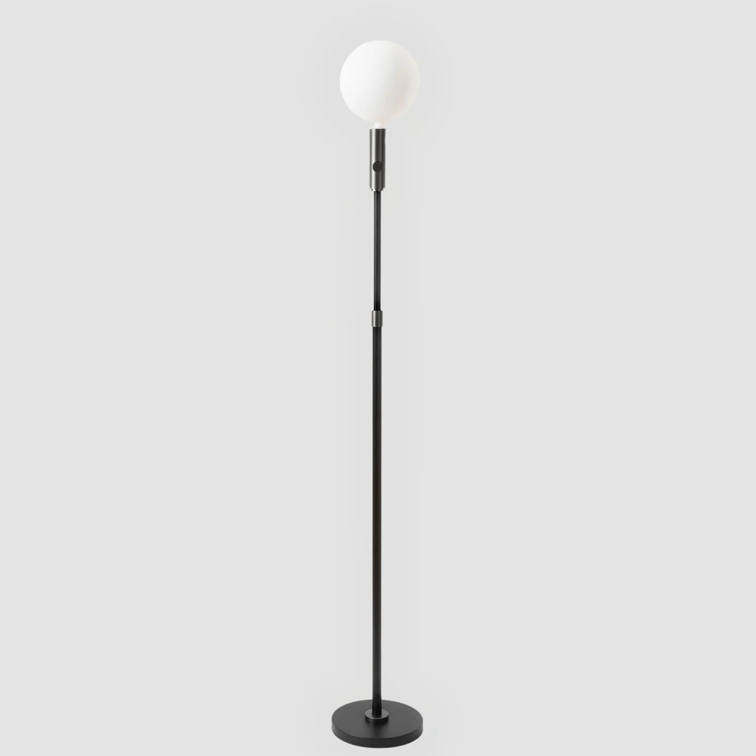 Poise Adjustable Floor Lamp in Graphite + Sphere V - Image 9