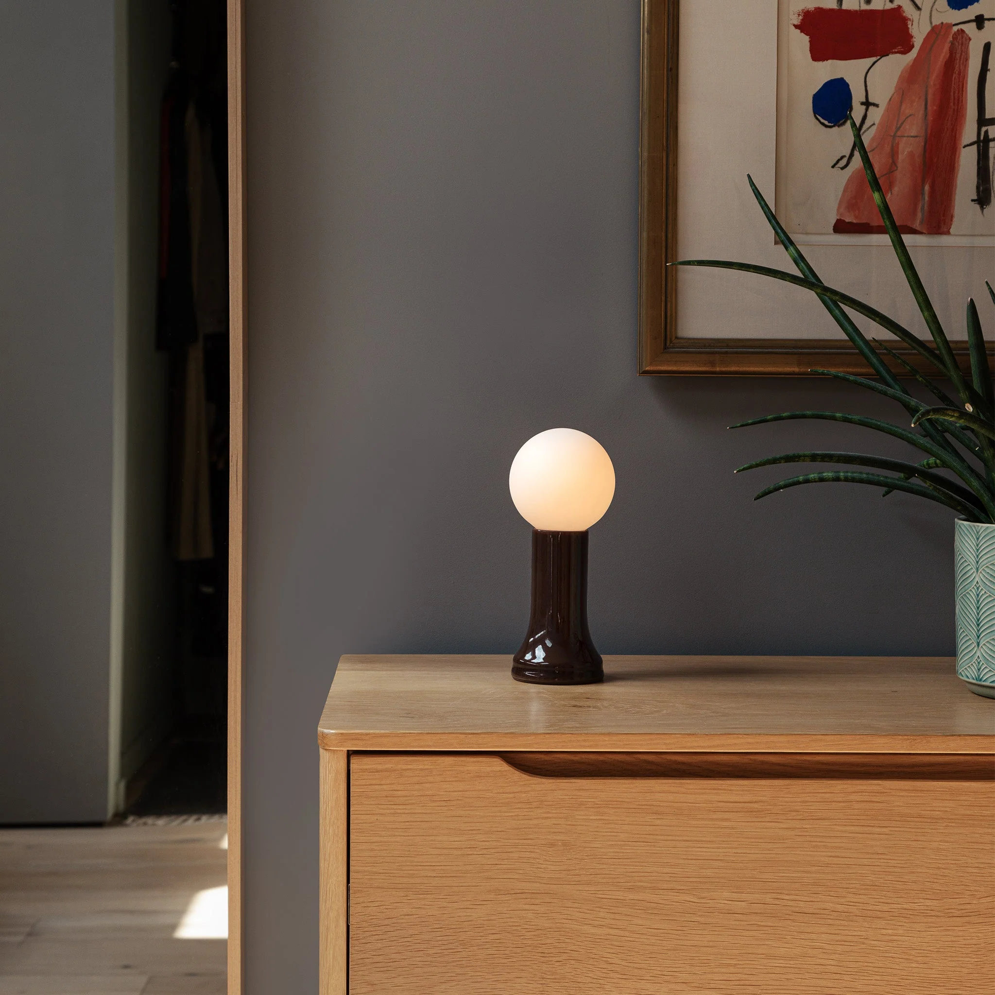 Shore Table Lamp in Bottle Brown - Image 5