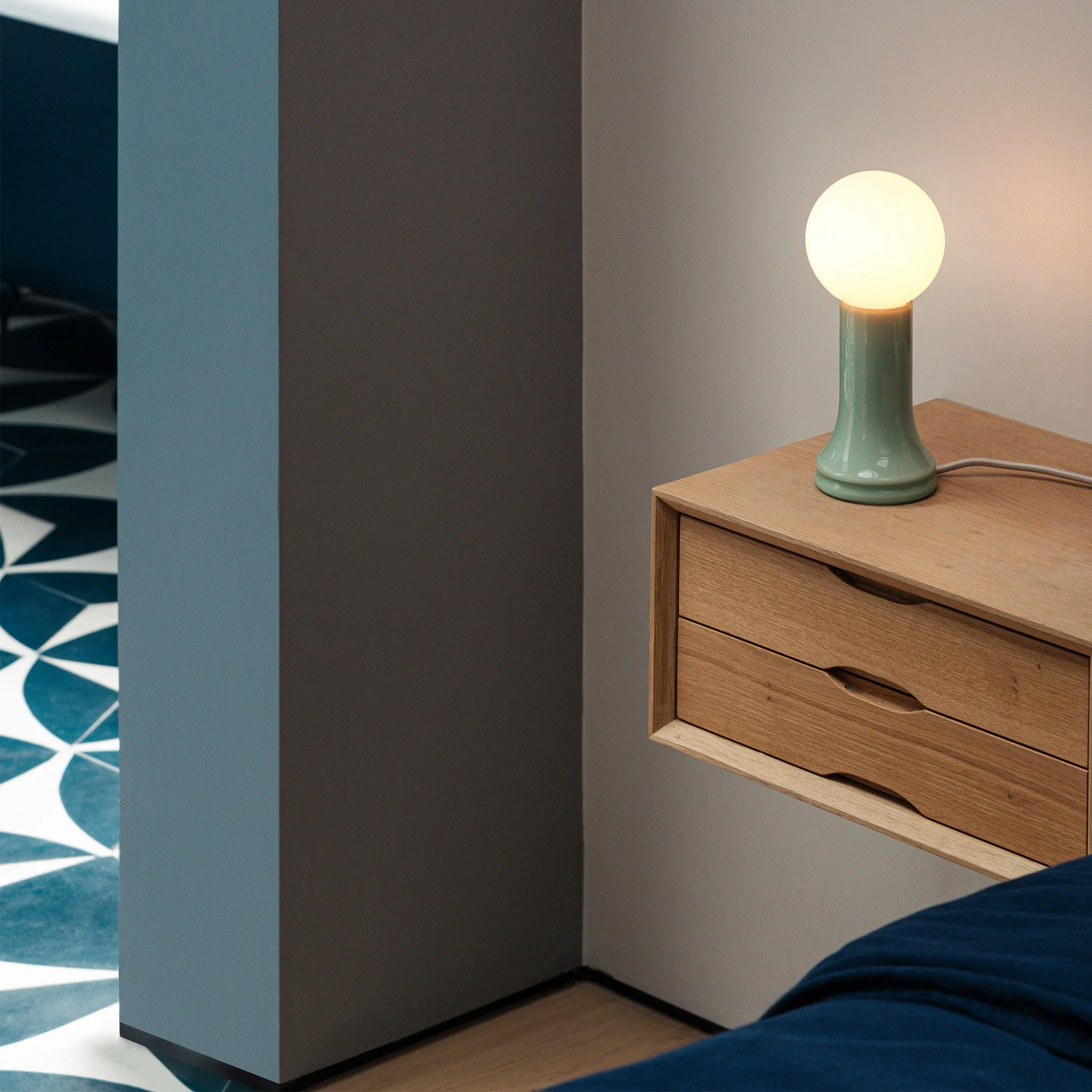 Shore Table Lamp in Sea Green - Image 5