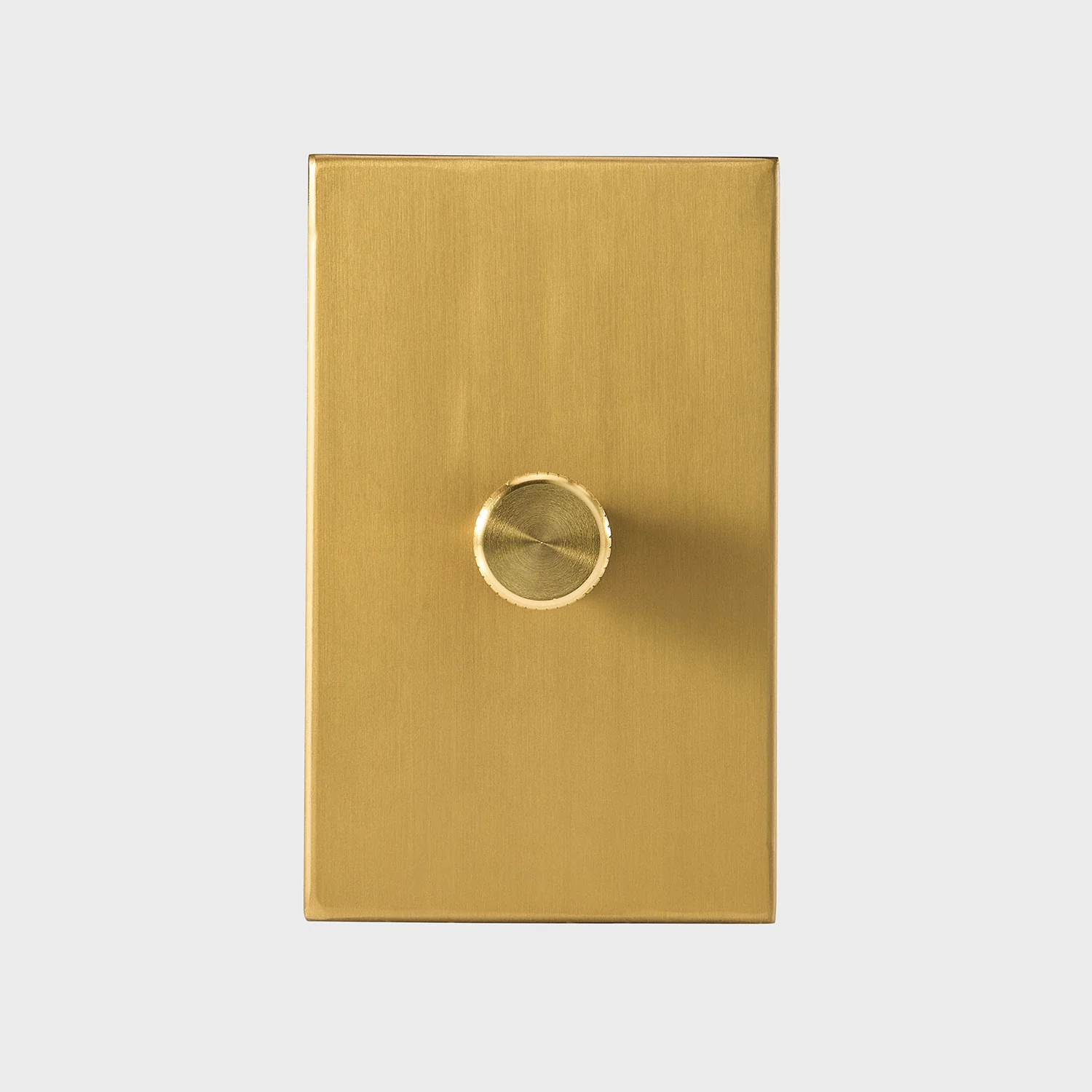Single Rotary Wall Dimmer in Brass - Image 3
