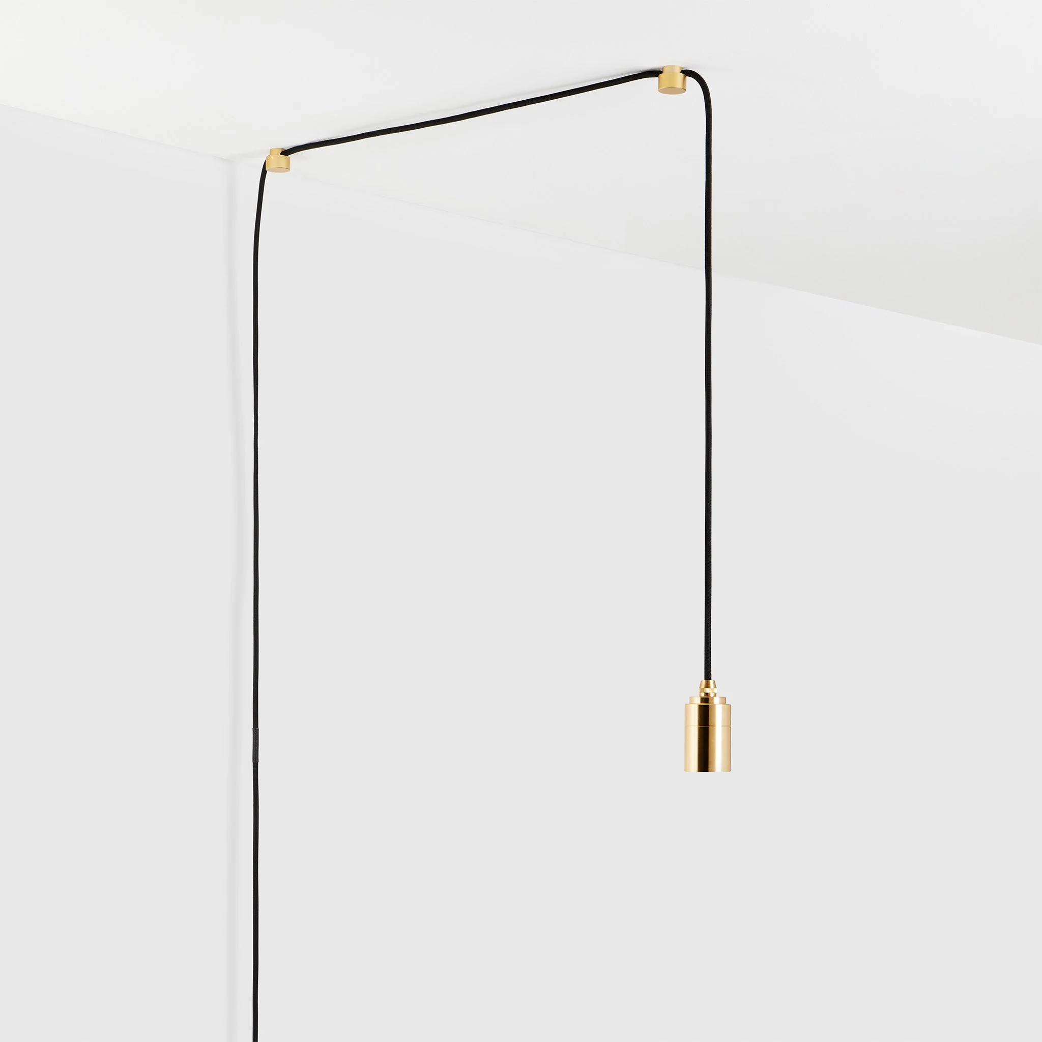 Squirrel Cage Plug-In Pendant in Brass - Image 4