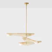 Sycamore Chandelier 3 Tiers in Dusk Pink - Image 16
