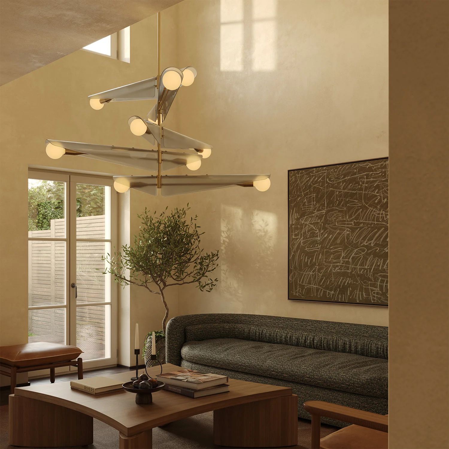 Sycamore Chandelier 5 Tiers in Dawn Grey - Image 3