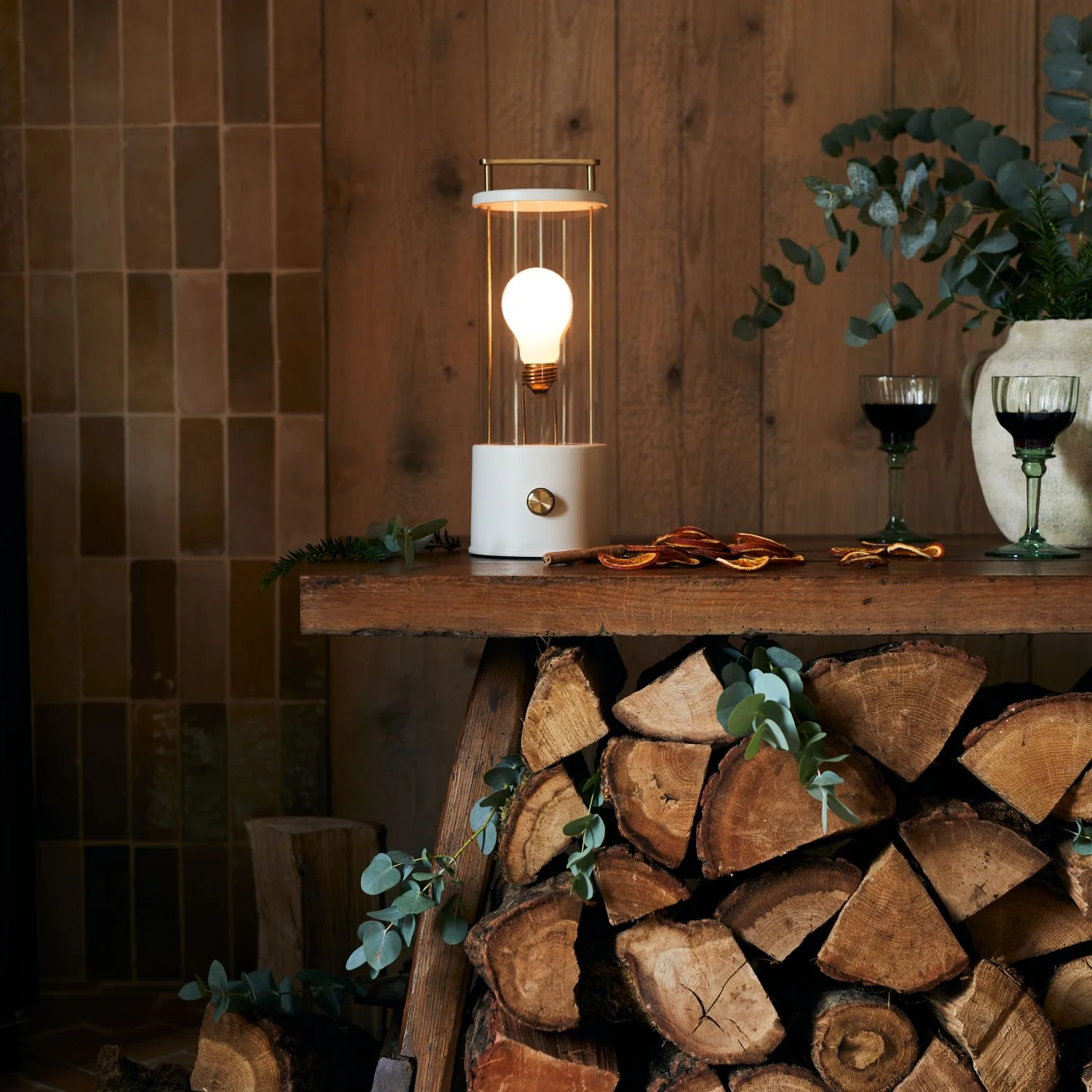 The Muse Portable Lamp in Candlenut White - Set of 2 - Image 5