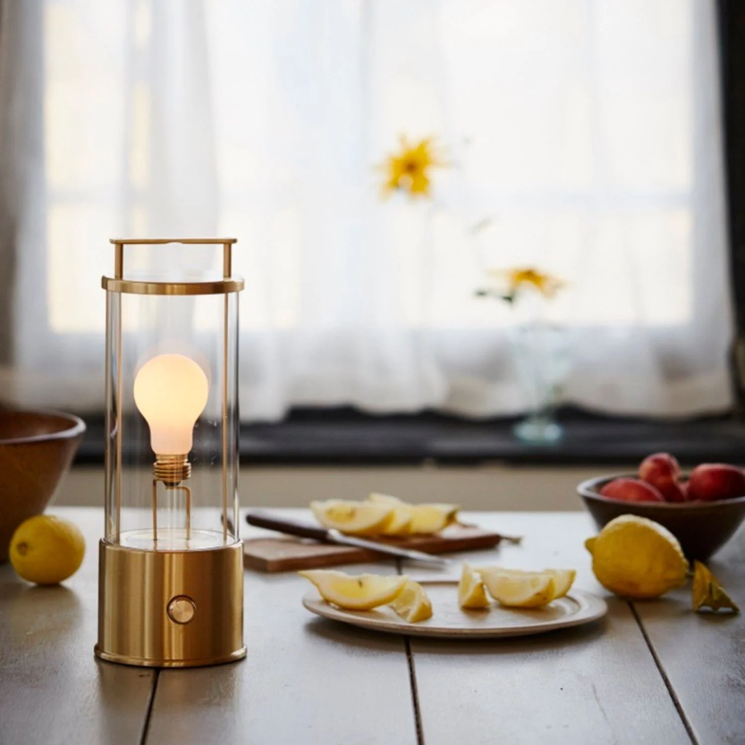 The Muse Portable Lamp in Solid Brass - Image 3