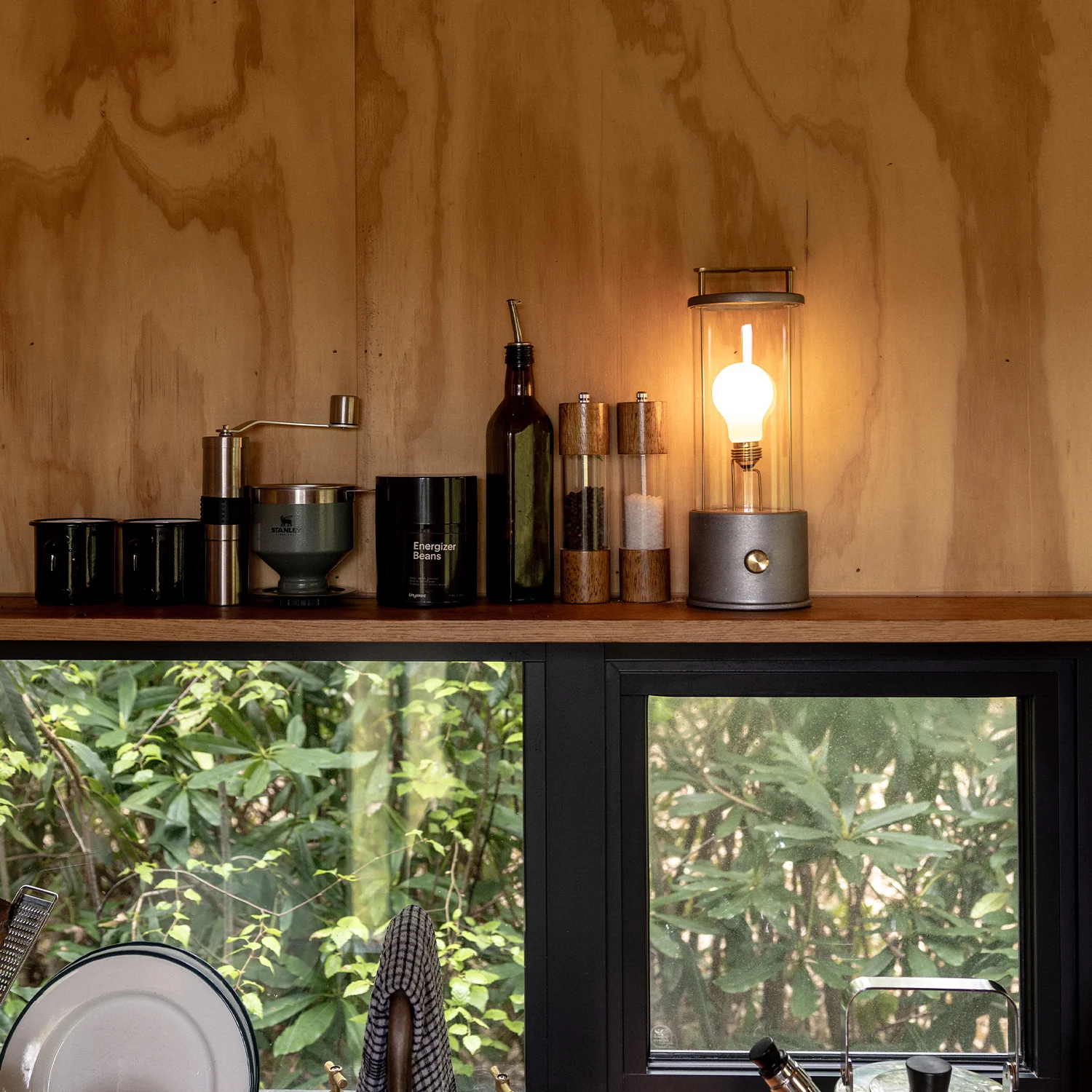 The Rugged Muse Portable Lamp in Raw Aluminium - Set of 2 - Image 4