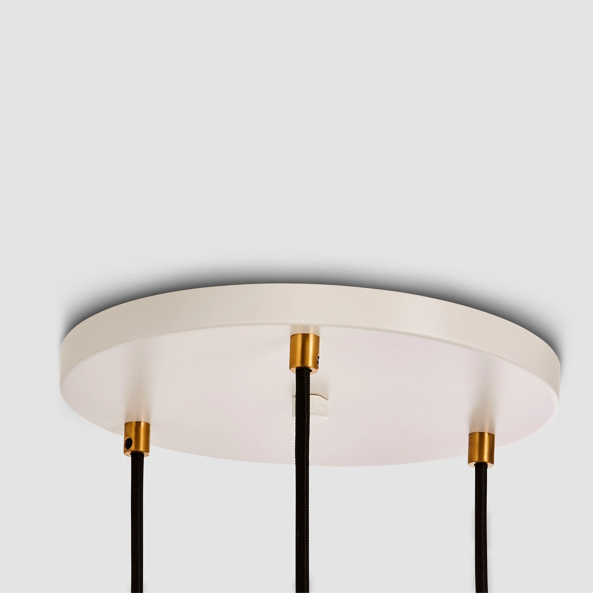 Triple Pendant in Oak + Sphere IV - White Canopy - Image 3