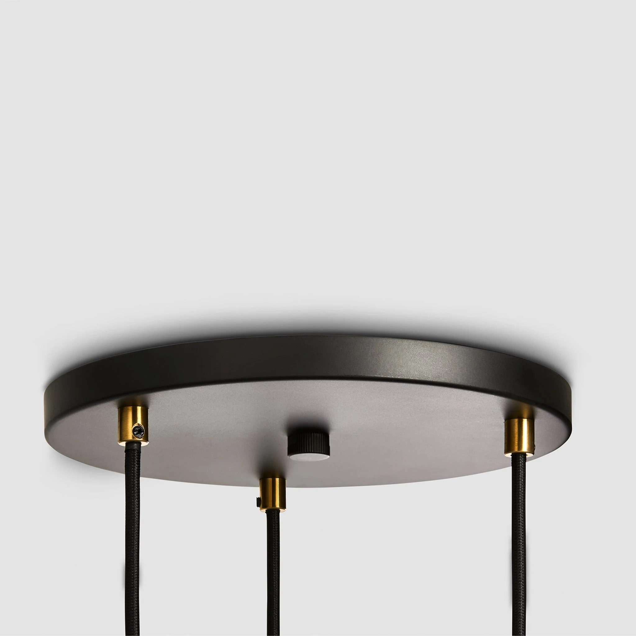 Triple Pendant in Walnut - Black Canopy - Image 5