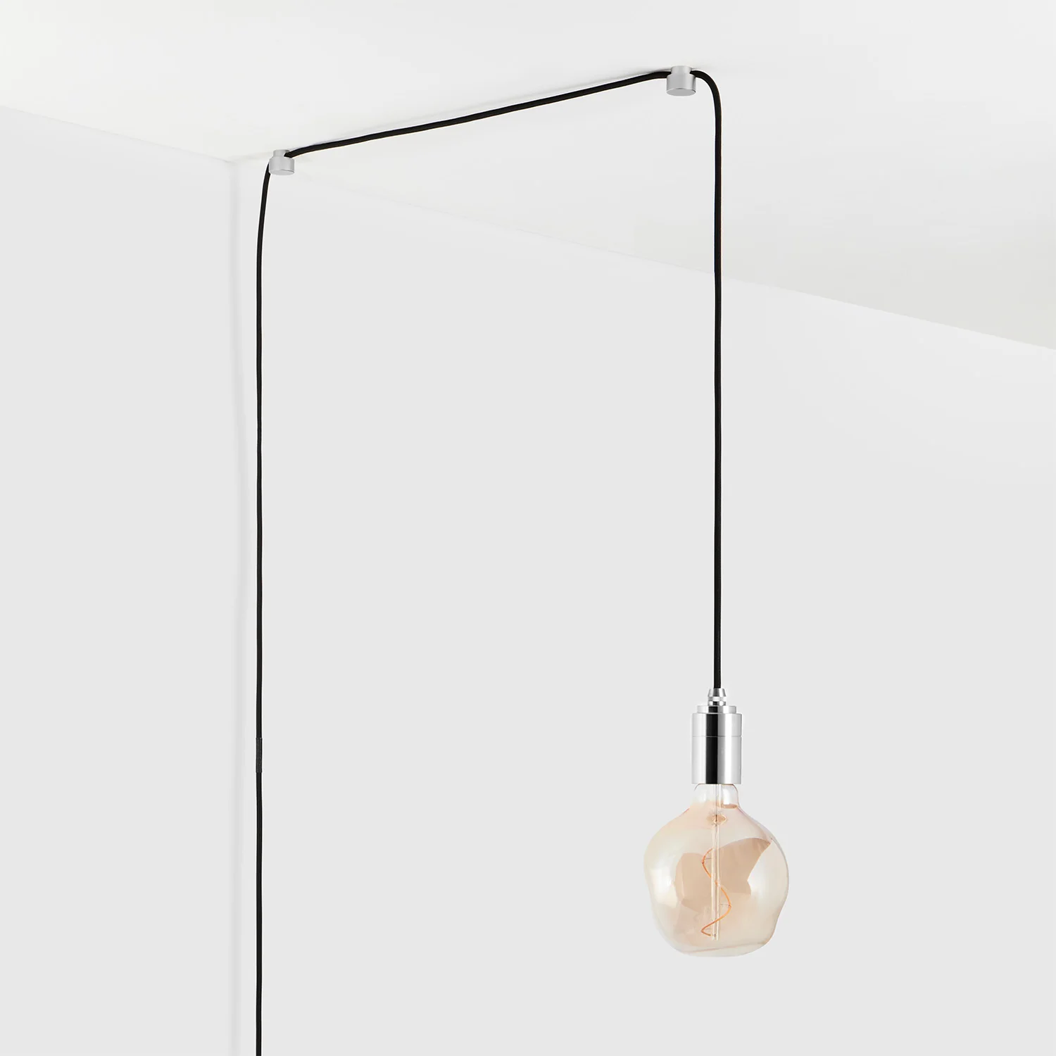 Voronoi I Plug-In Pendant in Stainless Steel - Image 3